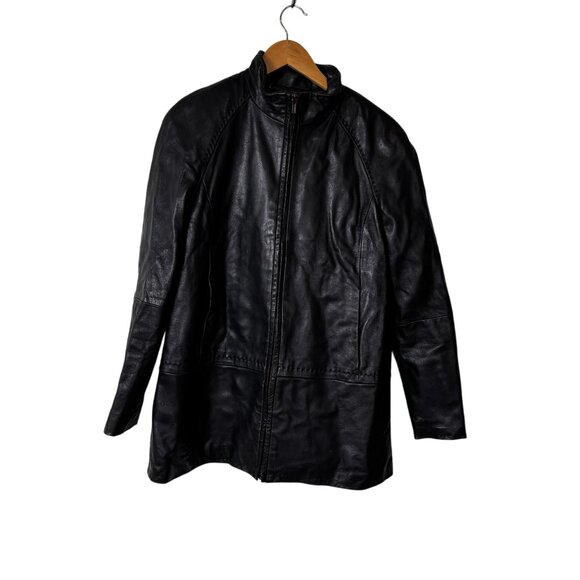 Wilsons Leather Womens Black Jacket With Thinsulate Insulation M Size - Picture 1 of 10